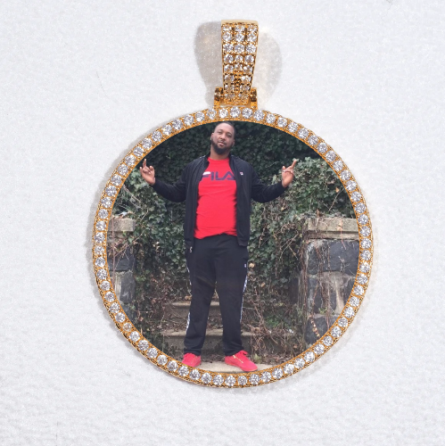MEDIUM 3D CIRCLE CUSTOM PICTURE PENDANT