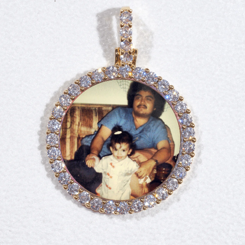 3D CIRCLE CUSTOM PICTURE PENDANT SMALL SIZE
