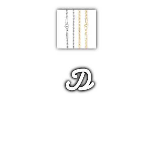 Script Custom Letter Necklace