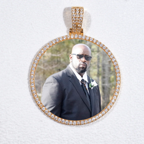 MEDIUM 3D CIRCLE CUSTOM PICTURE PENDANT