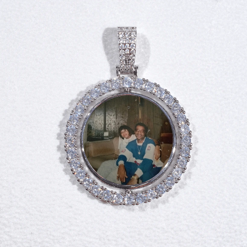 3D Spinning 2-Faced Custom Picture Pendant