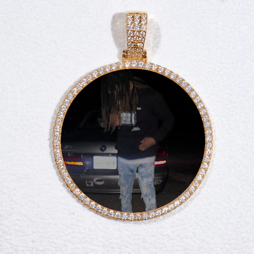 MEDIUM 3D CIRCLE CUSTOM PICTURE PENDANT