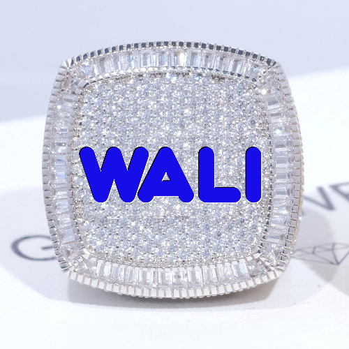 CUSTOM LETTER 3D ICED RING