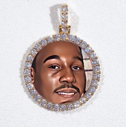 3D CIRCLE CUSTOM PICTURE PENDANT SMALL SIZE