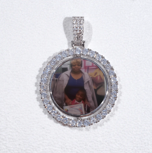 3D Spinning 2-Faced Custom Picture Pendant