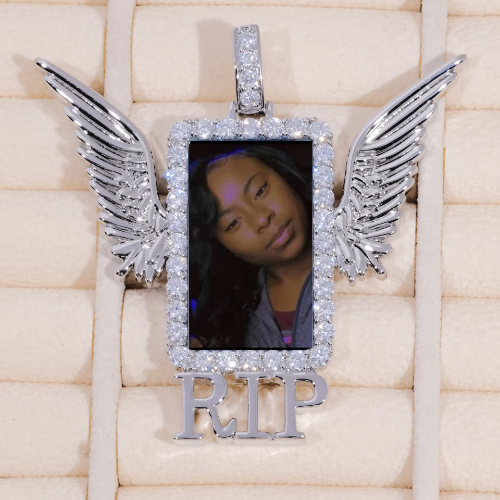 RIP WING 3D CUSTOM PICTURE PENDANT