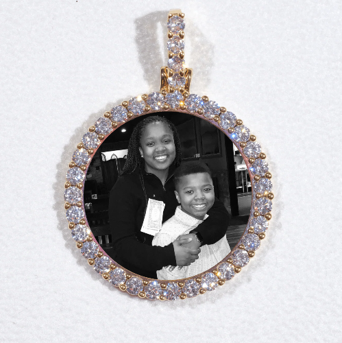 3D CIRCLE CUSTOM PICTURE PENDANT SMALL SIZE
