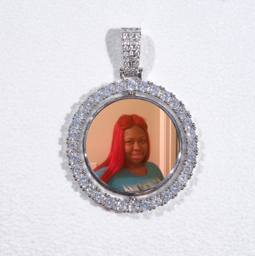3D Spinning 2-Faced Custom Picture Pendant