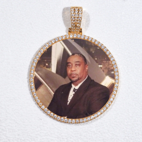 MEDIUM 3D CIRCLE CUSTOM PICTURE PENDANT