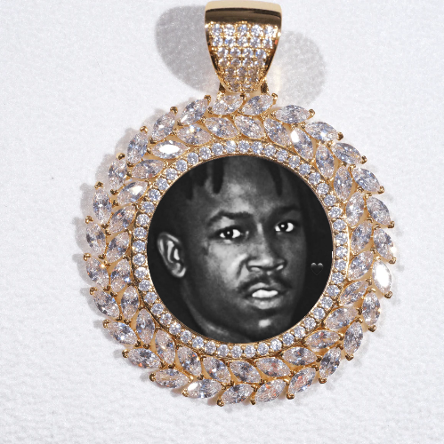 Large 3D Wheat Ear Custom Picture Pendant