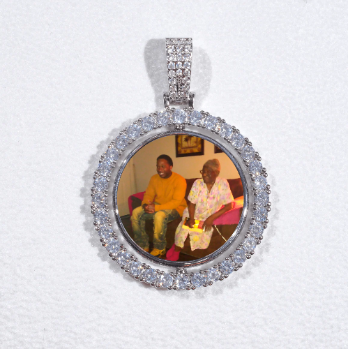 3D Spinning 2-Faced Custom Picture Pendant