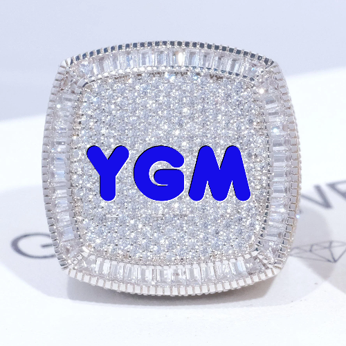 CUSTOM LETTER 3D ICED RING
