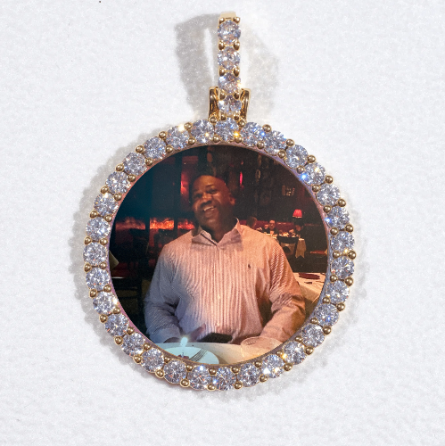 3D CIRCLE CUSTOM PICTURE PENDANT SMALL SIZE