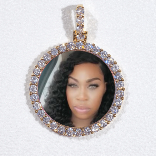 3D CIRCLE CUSTOM PICTURE PENDANT SMALL SIZE