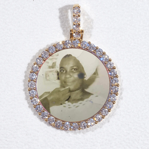 3D CIRCLE CUSTOM PICTURE PENDANT SMALL SIZE