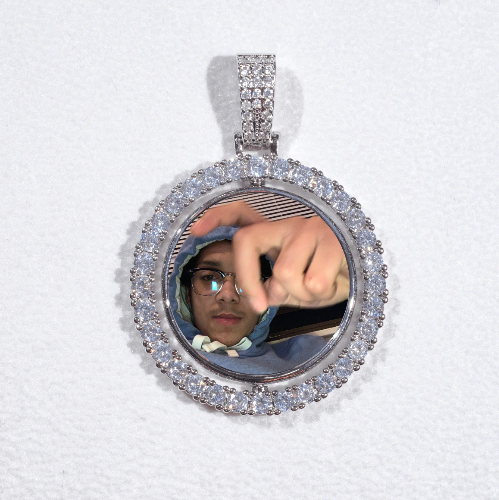 3D Spinning 2-Faced Custom Picture Pendant