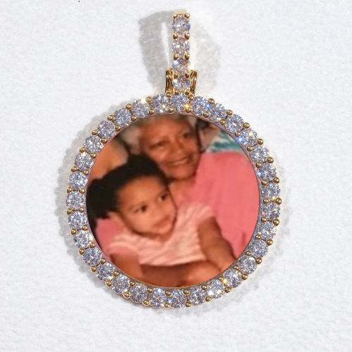 3D CIRCLE CUSTOM PICTURE PENDANT SMALL SIZE