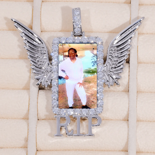 RIP WING 3D CUSTOM PICTURE PENDANT