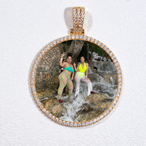 MEDIUM 3D CIRCLE CUSTOM PICTURE PENDANT