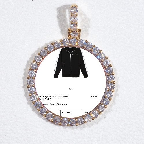 3D CIRCLE CUSTOM PICTURE PENDANT SMALL SIZE