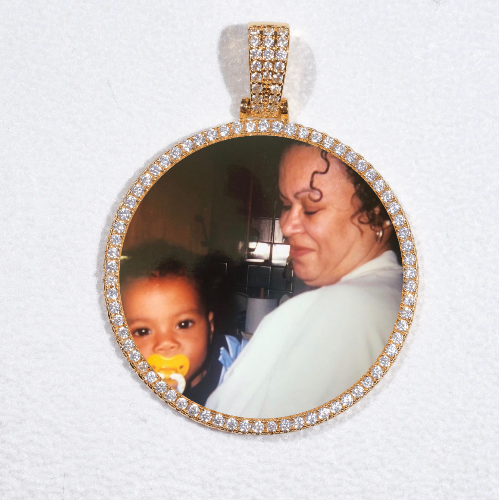 MEDIUM 3D CIRCLE CUSTOM PICTURE PENDANT