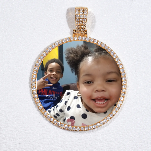 MEDIUM 3D CIRCLE CUSTOM PICTURE PENDANT