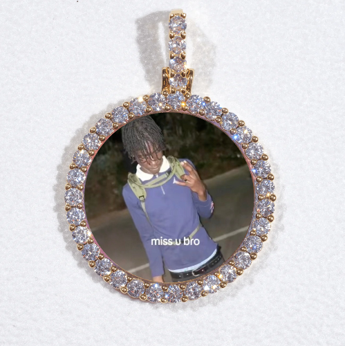 3D CIRCLE CUSTOM PICTURE PENDANT SMALL SIZE