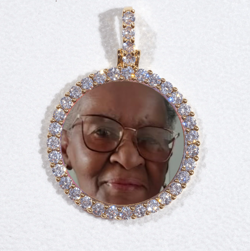 3D CIRCLE CUSTOM PICTURE PENDANT SMALL SIZE