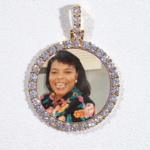 3D CIRCLE CUSTOM PICTURE PENDANT SMALL SIZE