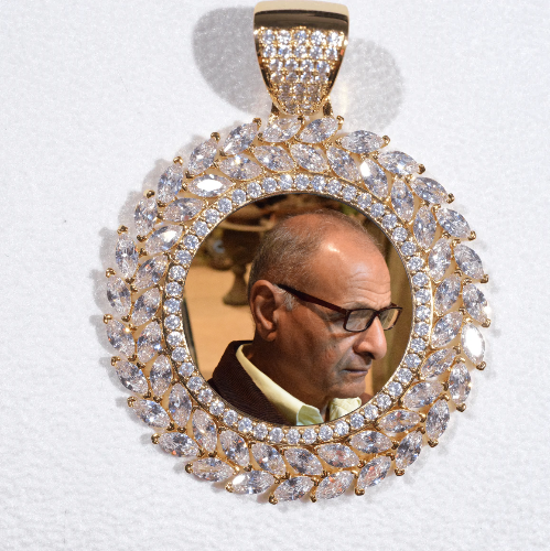 Large 3D Wheat Ear Custom Picture Pendant