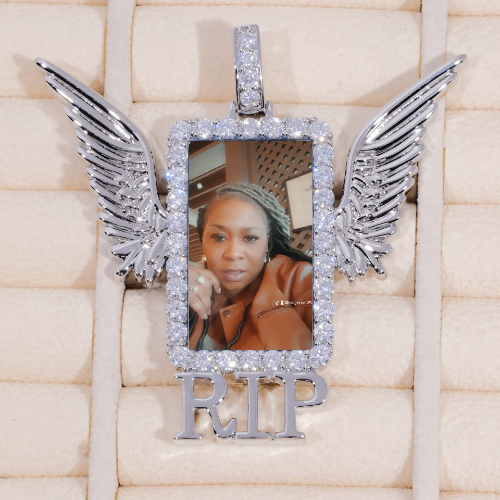RIP WING 3D CUSTOM PICTURE PENDANT