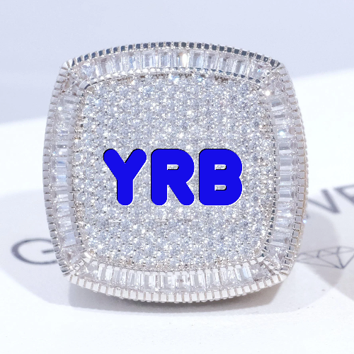 CUSTOM LETTER 3D ICED RING