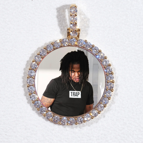 3D CIRCLE CUSTOM PICTURE PENDANT SMALL SIZE