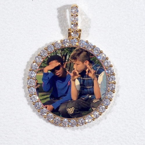 3D CIRCLE CUSTOM PICTURE PENDANT SMALL SIZE