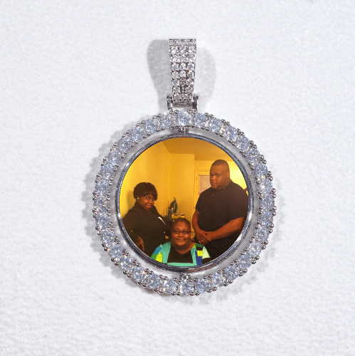 3D Spinning 2-Faced Custom Picture Pendant