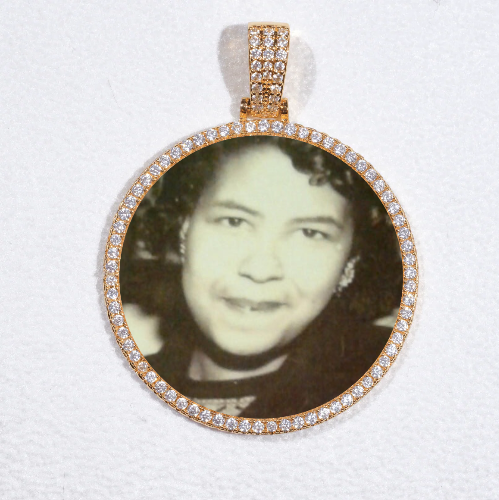 MEDIUM 3D CIRCLE CUSTOM PICTURE PENDANT