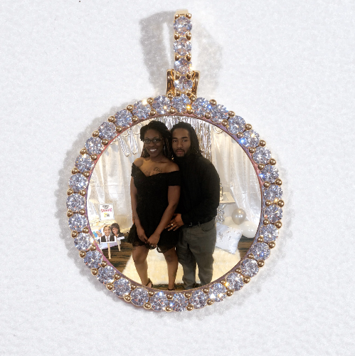 3D CIRCLE CUSTOM PICTURE PENDANT SMALL SIZE