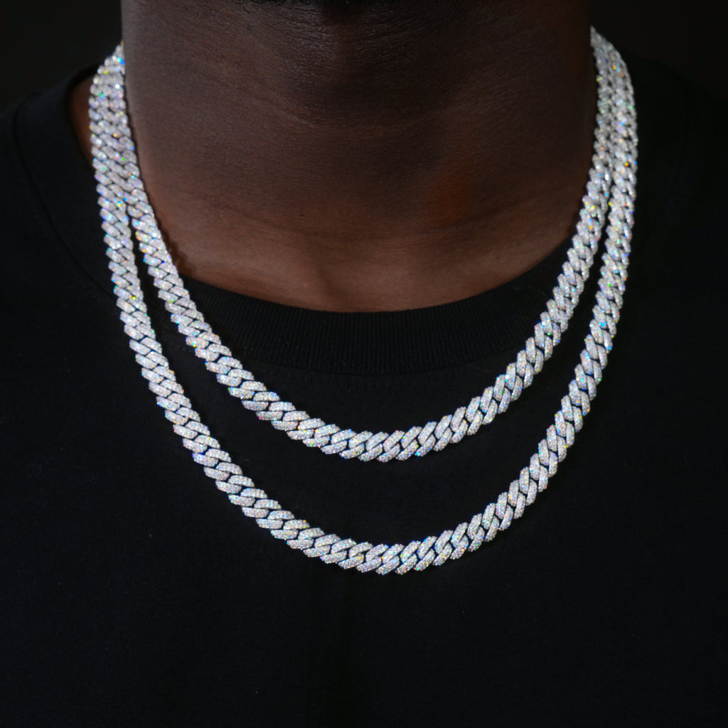VVS Moissanite 8.5MM Cuban Link Chain