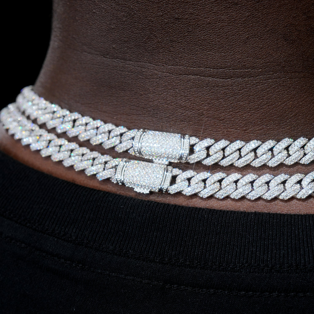 VVS Moissanite 8.5MM Cuban Link Chain