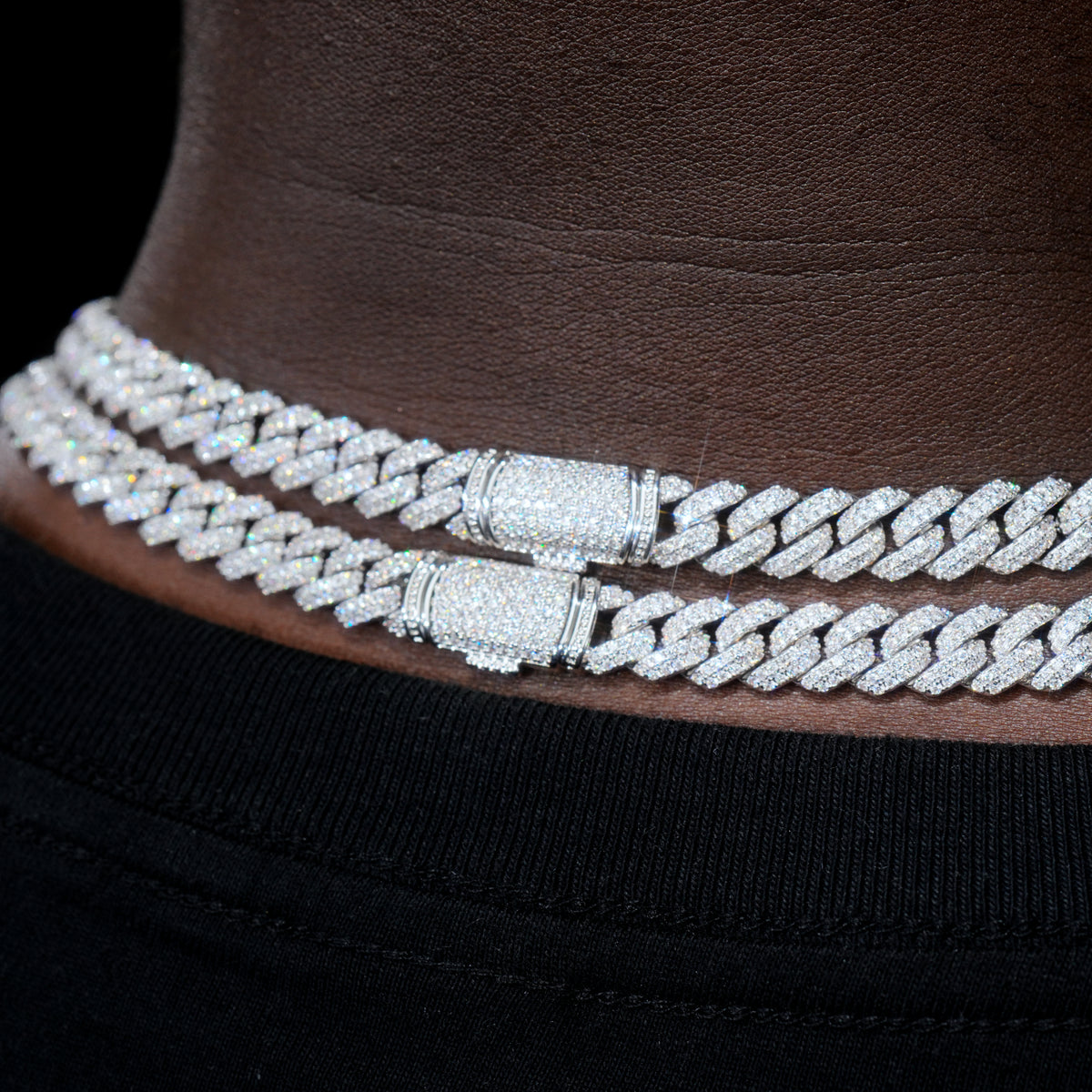VVS Moissanite 8.5MM Cuban Link Chain – The GUU Shop