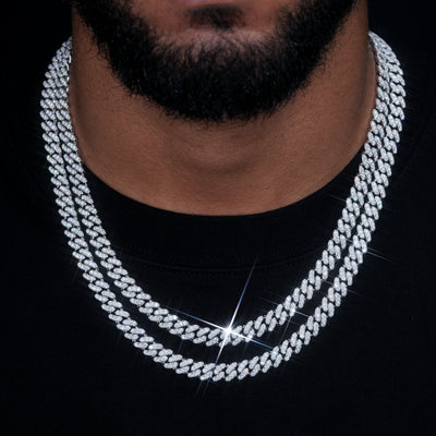VVS Moissanite 9MM Cuban Link Chain