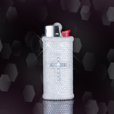 Iced Cross Lighter Case - For BIC Lighters