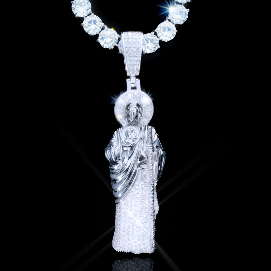 925S & VVS Moissanite Saint Jude Necklace