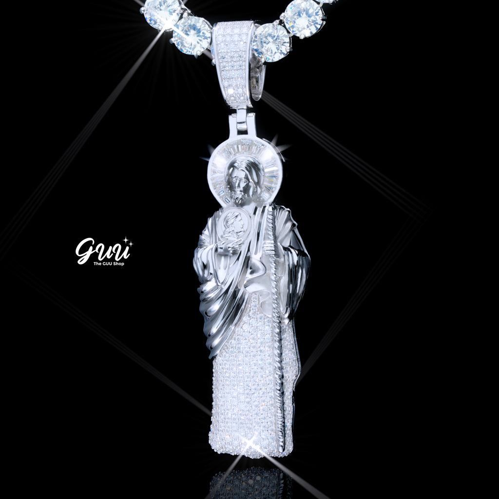 925S & VVS Moissanite Saint Jude Necklace