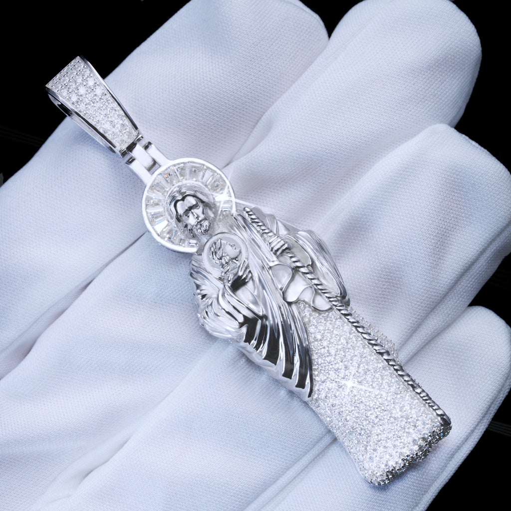 925S & VVS Moissanite Saint Jude Necklace