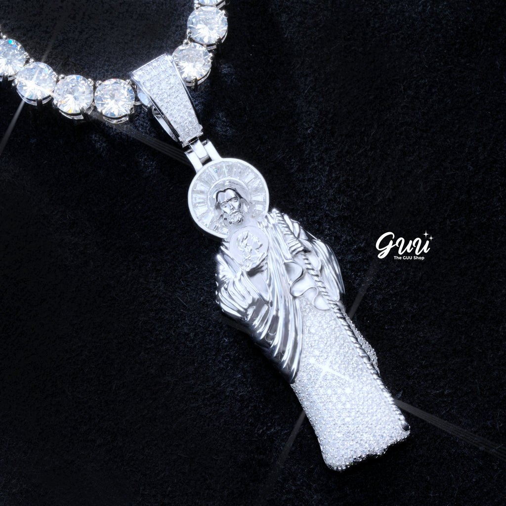 925S & VVS Moissanite Saint Jude Necklace