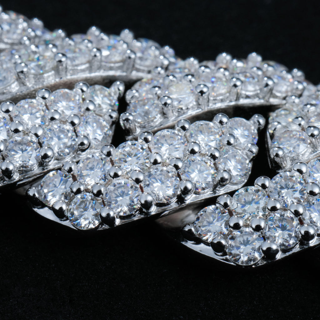 VVS Moissanite 20MM Prong Cuban Link Chain