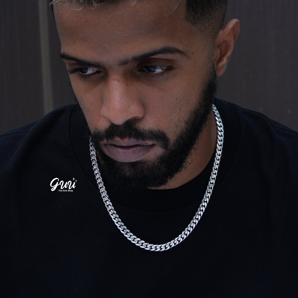 8mm Signature Cuban Link in White Gold