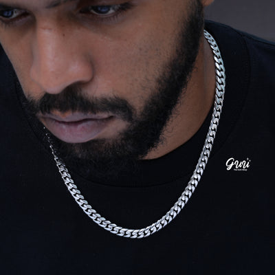 8mm Signature Cuban Link in White Gold