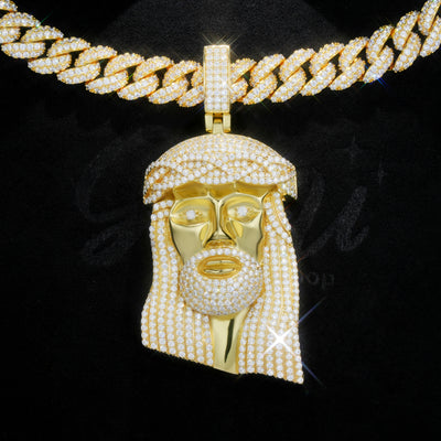 925S & VVS Moissanite Jesus In Gold